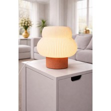 Mosso Steel Bumble Model - LED Abajur - Masa Lambası - USB 5V ile Çalışır - Slim LED Aydınlatması Dahildir - Dekoratif Lamba - Renk Seçenekli