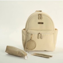 Luord-Store Diamond Anne Bebek Bakım Sırt Çantası 7345 Krem