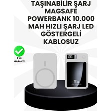 Getittir 10000MAH Kapasiteli Manyetik Usb-C ve Kablosuz Powerbank W09 - Lisinya