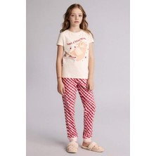DeFacto Regular Fit 2'li Pijama Takımı Kız Çocuk H0151A826SP
