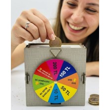 Arenes Şans Çarklı Kumbara Para Biriktirme Oyunu Eğlenceli Tasarım - Lisinya