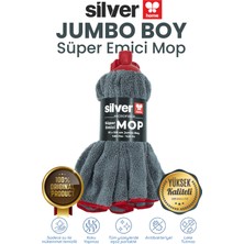 PremiumPort Silver Home Süper Emici Mop 55X105 Cm, Hızlı Kurulama ve Toz Toplama
