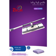 PremiumPort Mandallı Mikrofiber Temizlik Bezi, 360° Döner, Yedek Bezli