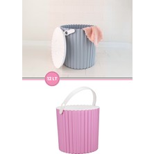 PremiumPort Çok Amaçlı Yuvarlak Kova ile Temizlikte Pratik ve Şık Çözüm