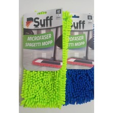 PremiumPort Çift Mikrofiber Mop Ucu 60 Cm, Nemli ve Kuru Temizlik Yedeği