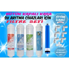 Sulook Kapalı Kasa Su Arıtma Cihazı Filtresi 5'li Filtre-Membran ve Dirsek