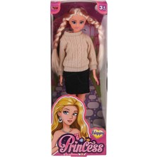 Pileli Store WG-115527 Kazaklı Örgü Saçlı Bebek 29 cm -Vardem Oyuncak