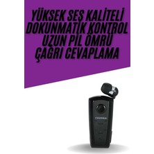 Northcity Titreşimli Makaralı Bluetooth Yaka Kulaklığı - 6 Saat Pil, Android Uyumlu ve Kablo Çözümü