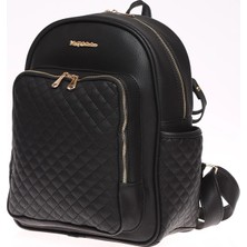 Luord-Store Dust Deri Anne Bebek Bakım Sırt Çantası 7130 Siyah