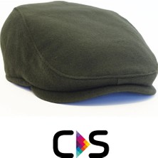 Capstories Erkek Kasket Şapka - Kışlık Kaşmir Kumaş - Standart Beden