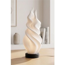 Mosso Steel Fire Model - LED Abajur - Masa Lambası - USB 5V ile Çalışır - Slim LED Aydınlatması Dahildir - Dekoratif Lamba - Renk Seçenekli