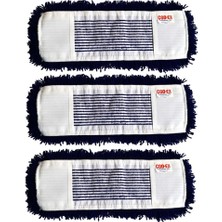 PremiumPort Yedek Orlon Mop 60 cm 3’lü Set, Toz ve Hijyen Sağlayıcı, Pratik Kullanım