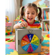 Kyops Eğlenceli Para Biriktirme Kumbarası Şans Çarklı Tasarım - Lisinya