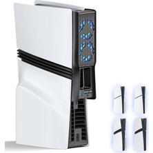 Doreka Ps5 Slim/ps5 Pro Uyumlu 3 Kademeli Rgb Oto Mod Arka Soğutucu Fan DR35159