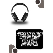 Northcity Kablosuz Bluetooth Kulaklık - Yumuşak Süngerli Sd Kart Girişli Kulak Üstü