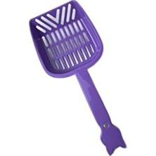 Plastik Kedi Saplı Kum Küreği 26CM Mor