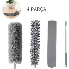 PremiumPort Pratik 3'lü Teleskopik Mop Temizlik Seti, Ayarlanabilir Saplı ve Çok Fonksiyonlu