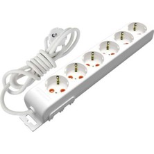 Mutlusan Ri-Tech 6 Lı 3 Metre Topraklı Grup Priz