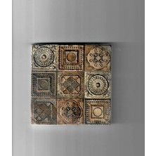 PremiumPort Doğal Taş Dekoratif Banyo Gider Kapağı Süsü 10X10 cm