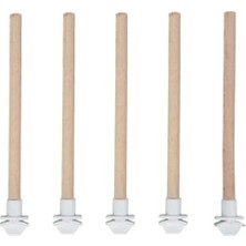 5'li Pürüzsüz Ahşap Kuş Tüneği - 20 cm