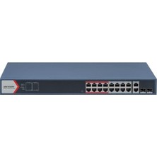 Hikvision Hıkvısıon 16PORT Poe 230W  2-Sfp 10/100 Yönetilebilir Switch DS-3E1318P-EI