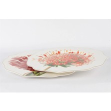 Mikasa Moor Art Of Botanical Kırmızı 2li Servis Tabağı 28CM