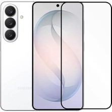 Microcase Samsung S26 Tam Kaplayan Çerçeveli Tempered Ekran Koruyucu -AL3276