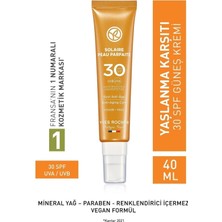 Yves Rocher Spf 30 Yaşlanma ve Leke Karşıtı Koruyucu Yüz Kremi - Şampuan Masaj Fırçası Hediyeli