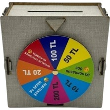 Zenvia Zcv Mey Ithalat® Şans Çarklı Kumbara Para Biriktirme Oyunu Eğlenceli Tasarım ZNV2026