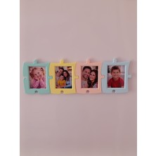 Moldream Buzdolabı Magnet Çerçeve -Puzzle Fotoğraf Çerçevesi – Mıknatıslı & Masaüstü Kullanım – Koruyucu Plakalı Özel Tasarım - Hediyelik