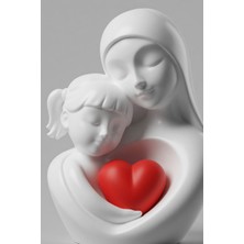 My Craft 3D MYCRAFT3D Anneler Günü Anne & Çocuk Kalp Figürlü Dekoratif Biblo – Anlamlı Hediye