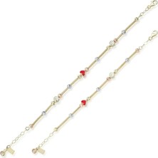 Ema Jewellery Anne Çocuk Mineli Ikili Set Altın Bileklik