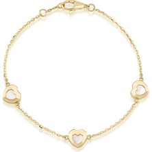 Genola Altın Taşlı Tasarım Bileklik