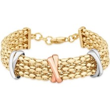 Genola Altın Italyan Tasarım Bileklik