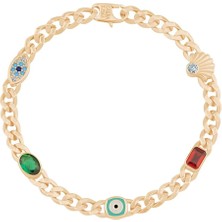 Ema Jewellery Mineli Renkli Taşlı Gurmet Bileklik