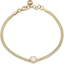 Seval Kuyumculuk Kar Tanesi Balıksırtı Altın Bileklik