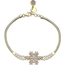 Seval Kuyumculuk Kar Tanesi Altın Bileklik