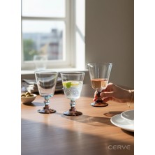 Cerve Sound Brown 3’lü Ayaklı Su Bardağı 315CC.