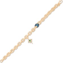 Ema Jewellery Italyan Tasarım Kuzey Yıldızı Altın Bileklik