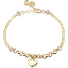 Seval Kuyumculuk Kalp Ikonlu Bileklik