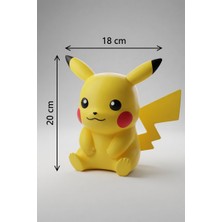 My Craft 3D MYCRAFT3D Pikachu Figürlü Kumbara Sevimli Dekoratif Para Kutusu Sarı Tasarım Hediyelik Obje