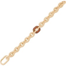 Ema Jewellery Turuncu Halka Zincir Altın Bileklik