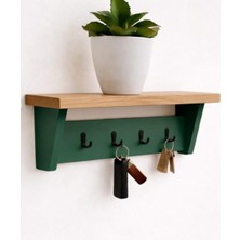 Efe Dekor 4 Kancalı Ahşap Anahtarlık Hol Antre Askılık Duvar Portmanto Askılığı Elbise