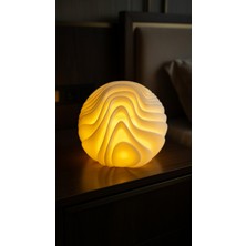 My Craft 3D MYCRAFT3D Dalga Tasarım Işıklı Obje - Estetik Bulut Gece Lambası