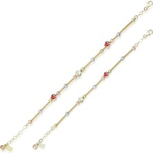 Ema Jewellery Anne Çocuk Mineli Ikili Set Altın Bileklik