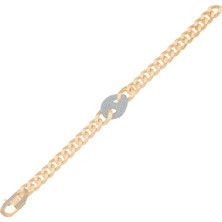 Ema Jewellery 9mm Tasarım Gurmet Altın Bileklik