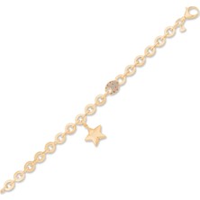 Ema Jewellery Italyan Tasarım Yıldız Altın Bileklik