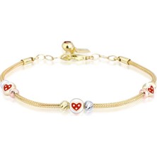 Ema Jewellery Anne Çocuk Çilek Ikili Set Altın Bileklik