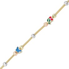 Ema Jewellery Kelebek Mineli Çocuk Bilekliği