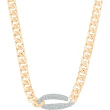 Ema Jewellery Oval Taşlı Tasarım Gurmet Zincir